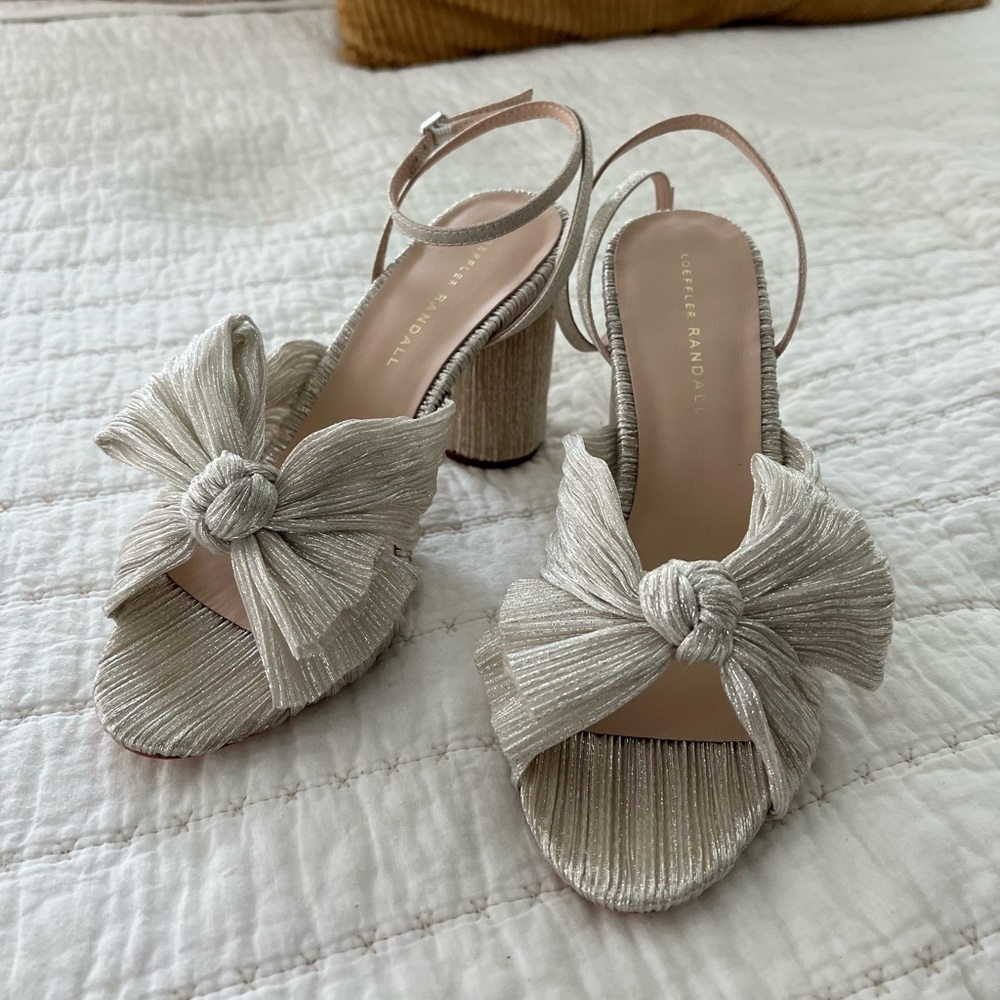 Loeffler Randall Camellia Pleated Bow Heel